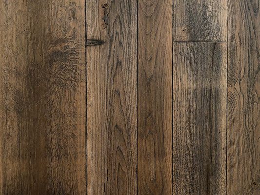 Reclaimed Heritage Oak Distressed Charcoal Flooring | Reclaimed Wood Flooring