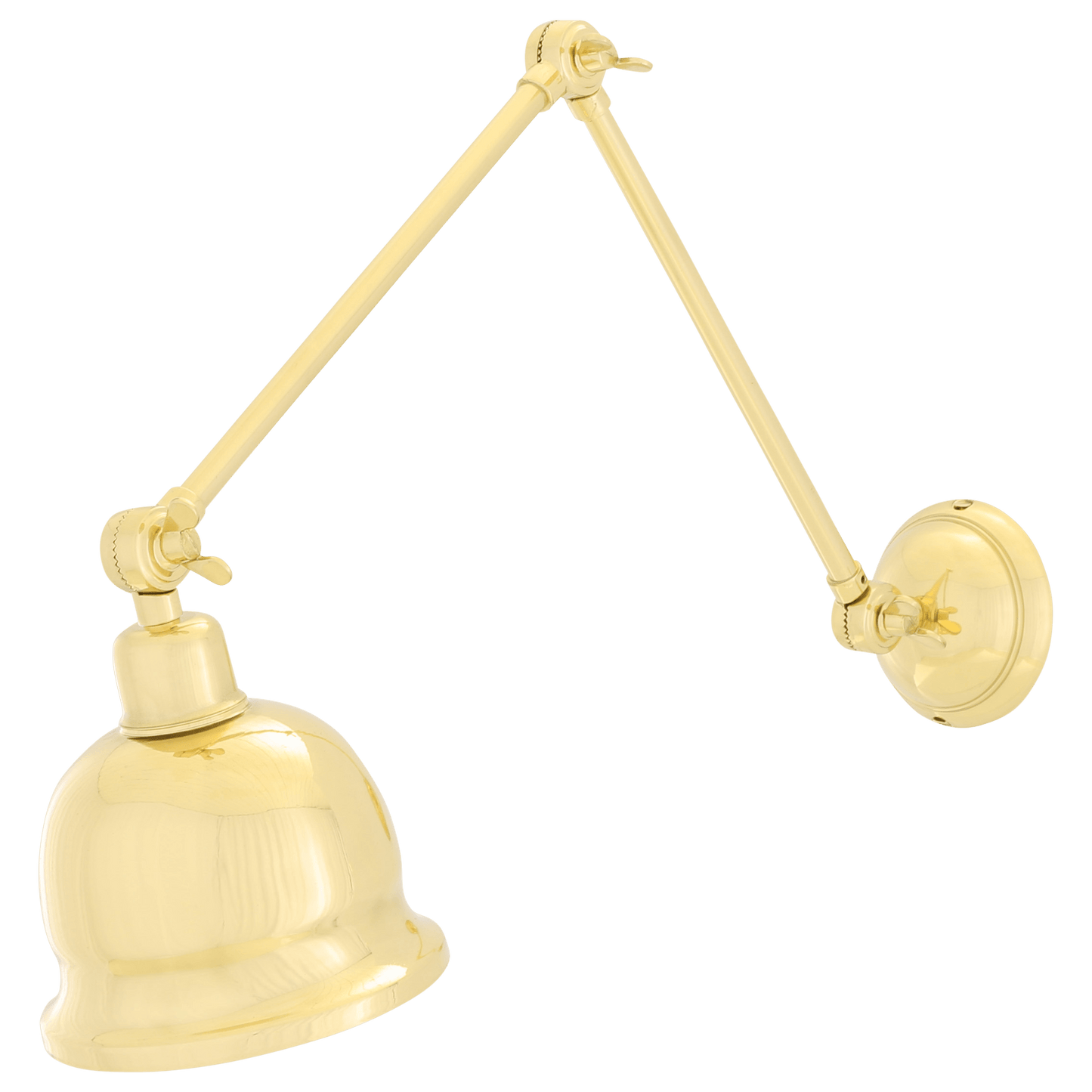 Adjustable Arm Picture Light With Brass Shade - Bilden Home & Hardware Market