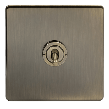 Antique Brass Toggle Light Switch Smart Home System Compatible - Bilden Home & Hardware Market