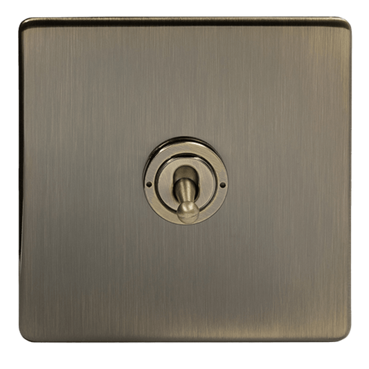 Antique Brass Toggle Light Switch Smart Home System Compatible - Bilden Home & Hardware Market