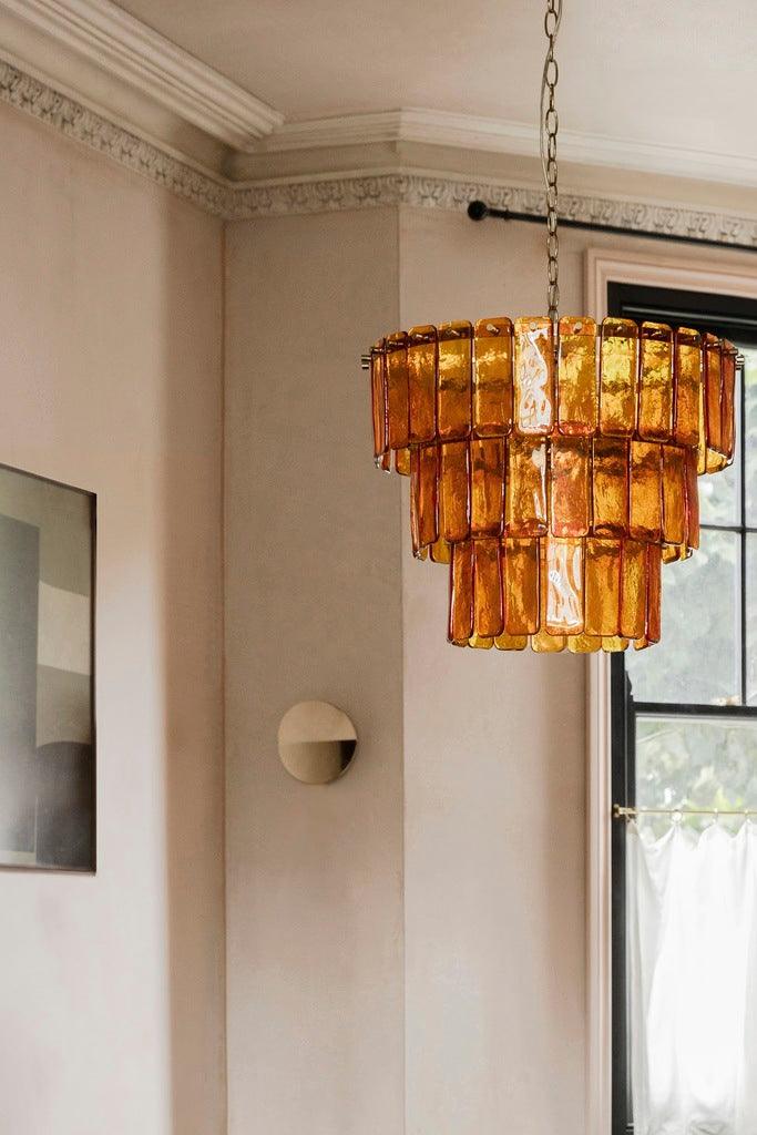 Amber Glass 3 Tiered Chandelier - Bilden Home & Hardware Market
