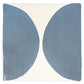 Blue hand-painted tiles with spot design 