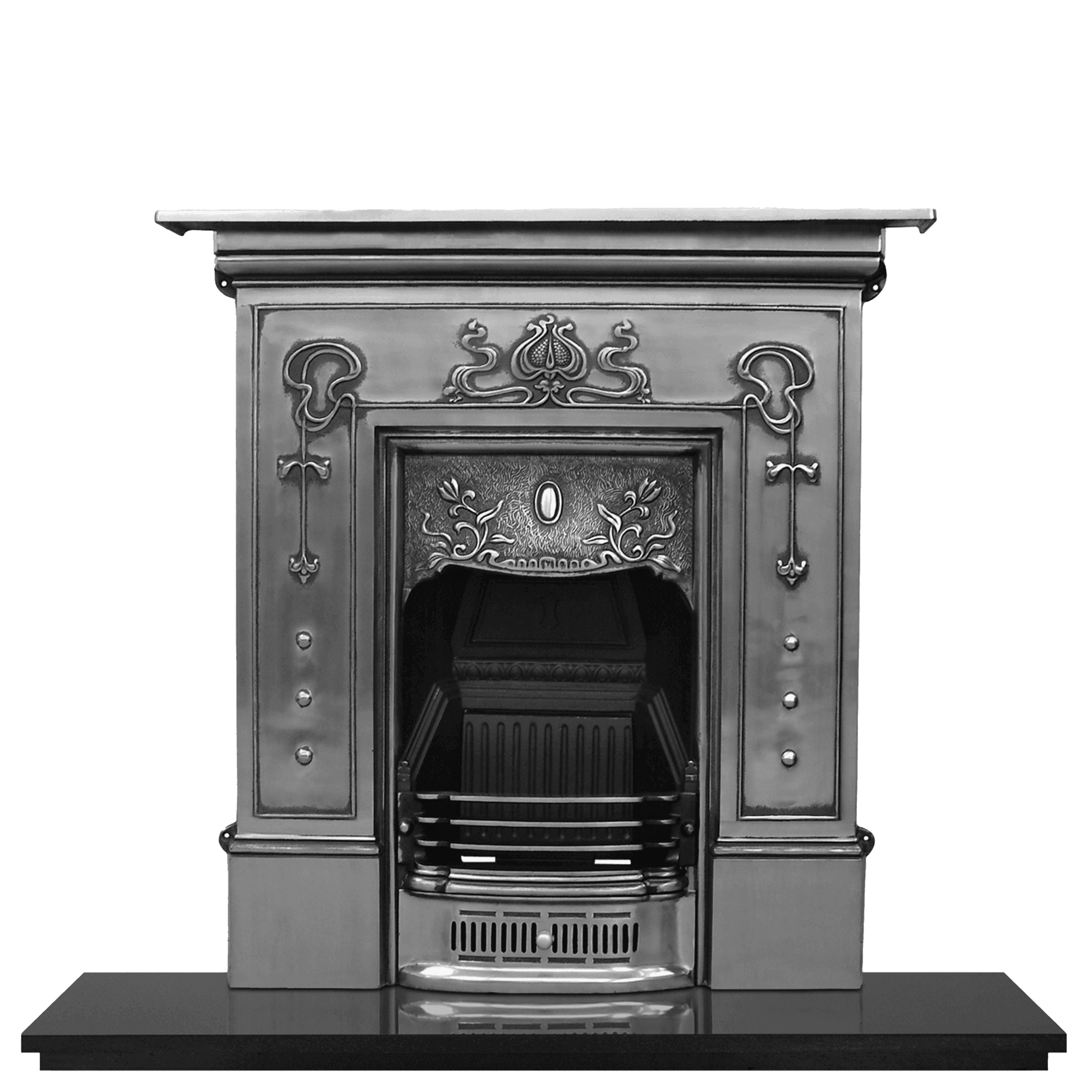 Bella Art Nouveau Cast Iron Fireplace - Bilden Home & Hardware Market