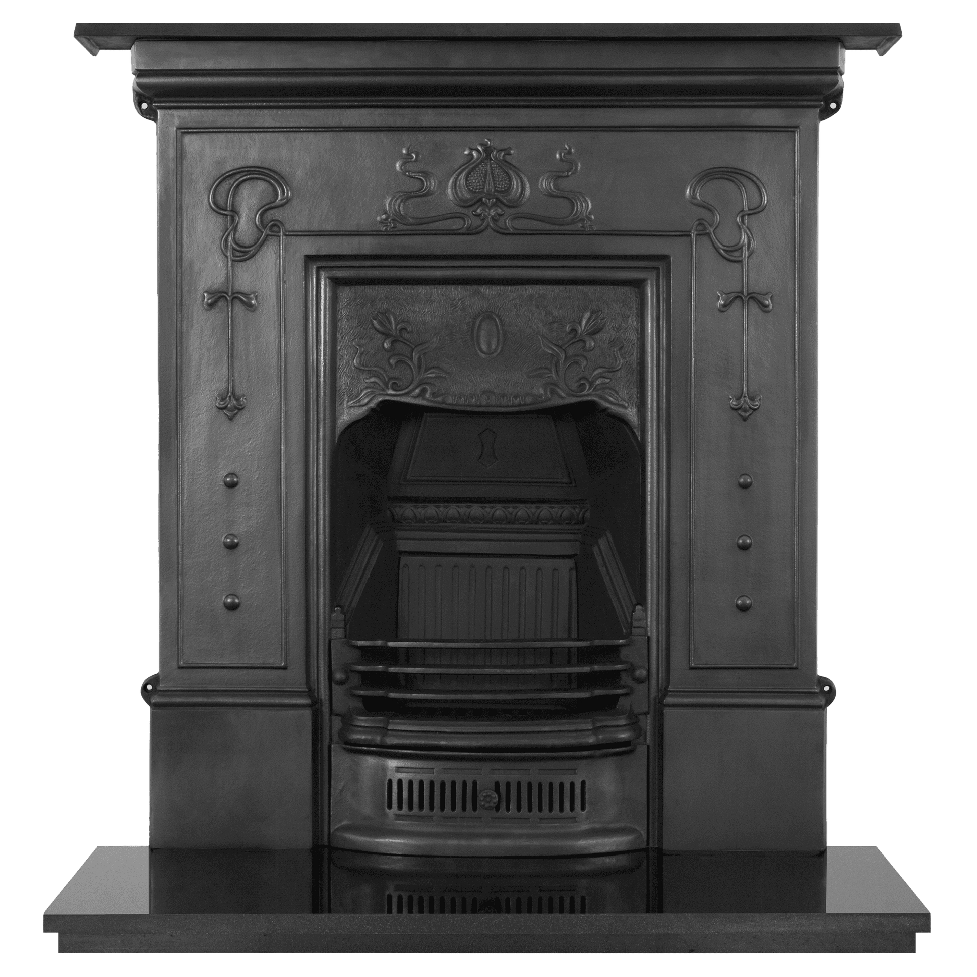 Bella Art Nouveau Cast Iron Fireplace - Bilden Home & Hardware Market