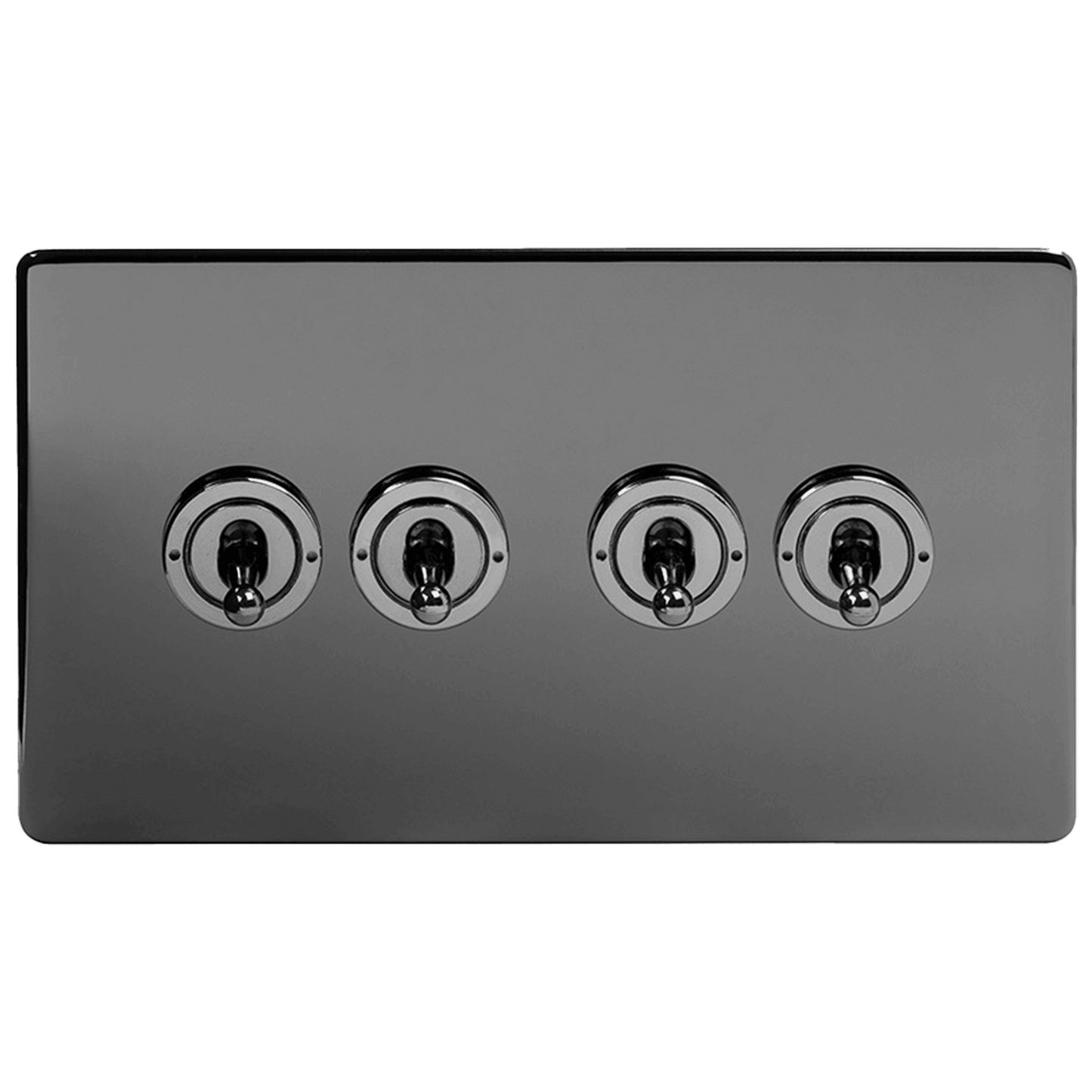 Black Nickel 4 Gang Toggle Light Switch - Bilden Home & Hardware Market