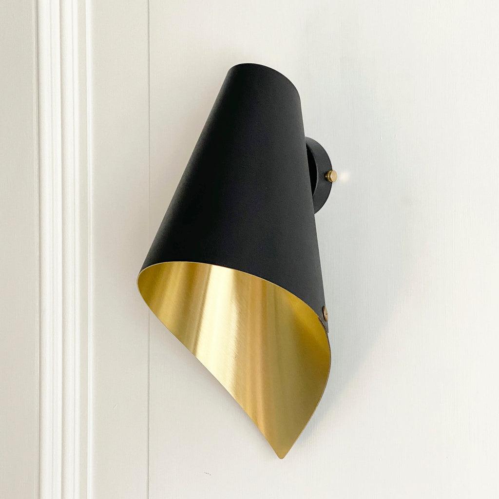 Brass Asymmetric Wall Light