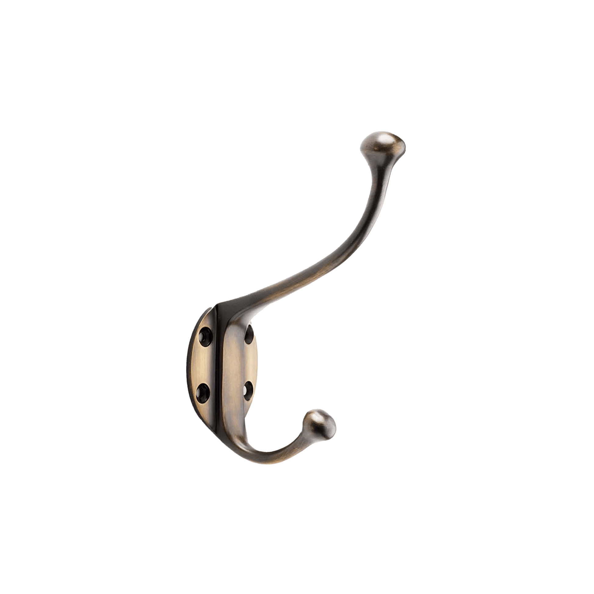 Brass Double Hat & Coat Hook  Solid Brass Wall-mounted Hook