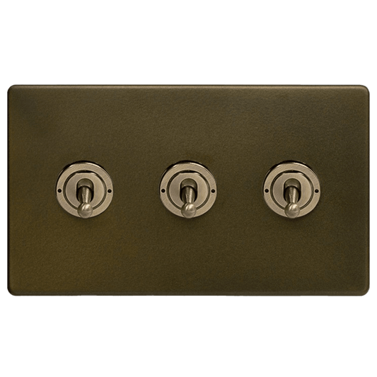 Bronze 1,2,3,4 & 6 Toggle Light Switch - Bilden Home & Hardware Market