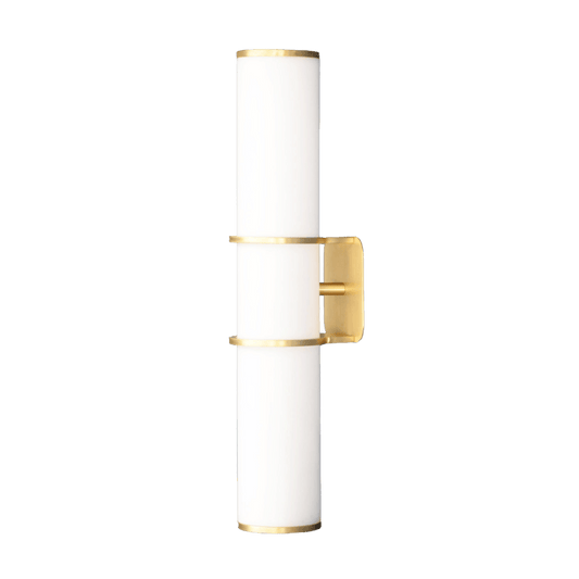 Brushed Brass Cylinder Wall Light