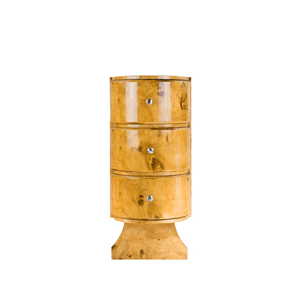 Burl Wood Bedside Table Drawers - Bilden Home & Hardware Market