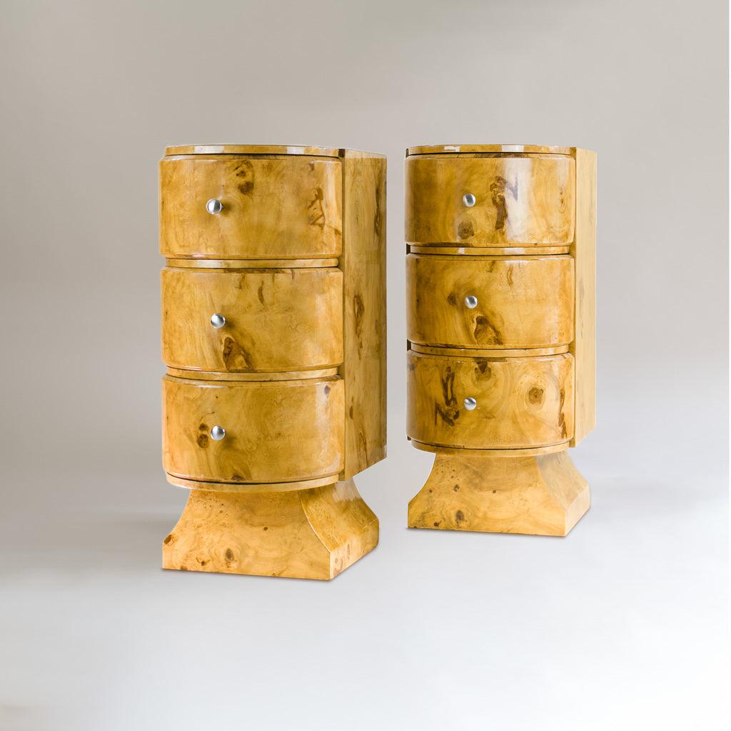 Burl Wood Bedside Table Drawers - Bilden Home & Hardware Market