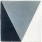 Blue geometric tile 