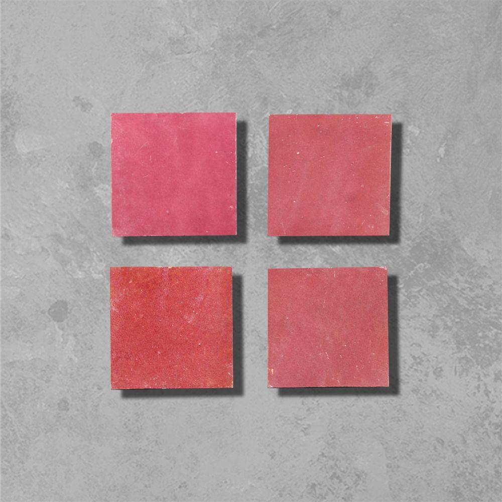 Cherry Pink Square Bejmat Tile - Bilden Home & Hardware Market