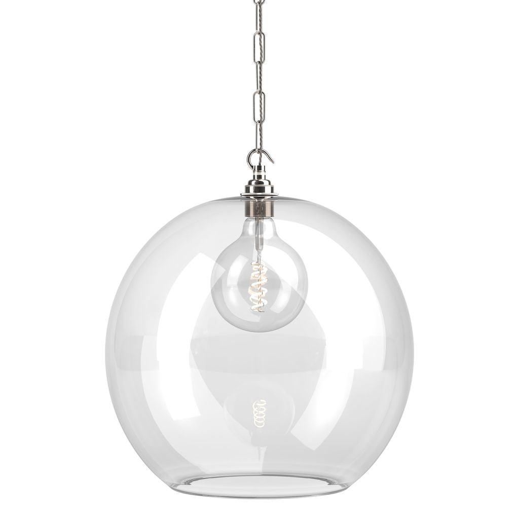 Clear Glass Globe Pendant Light Hereford - Bilden Home & Hardware Market