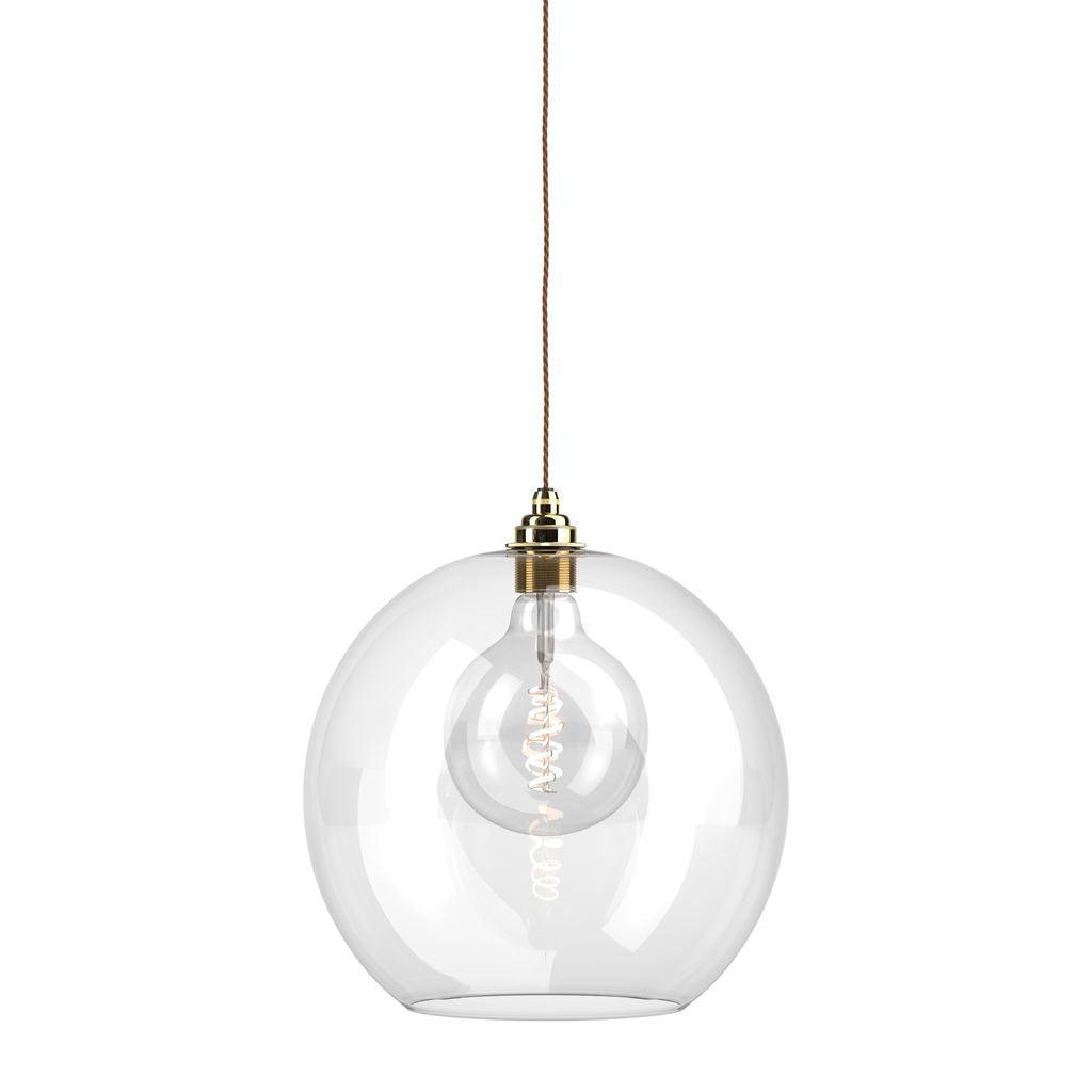 Clear Glass Globe Pendant Light Hereford - Bilden Home & Hardware Market