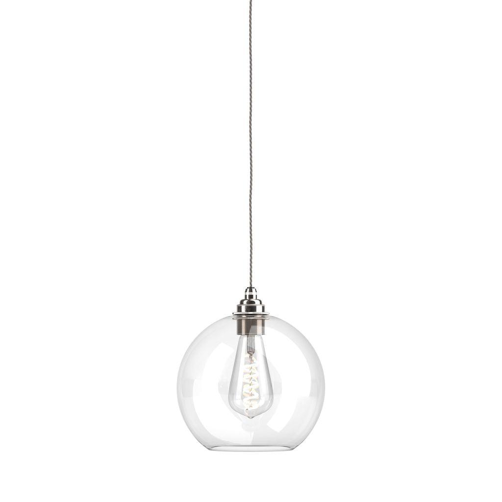 Clear Glass Globe Pendant Light Hereford - Bilden Home & Hardware Market