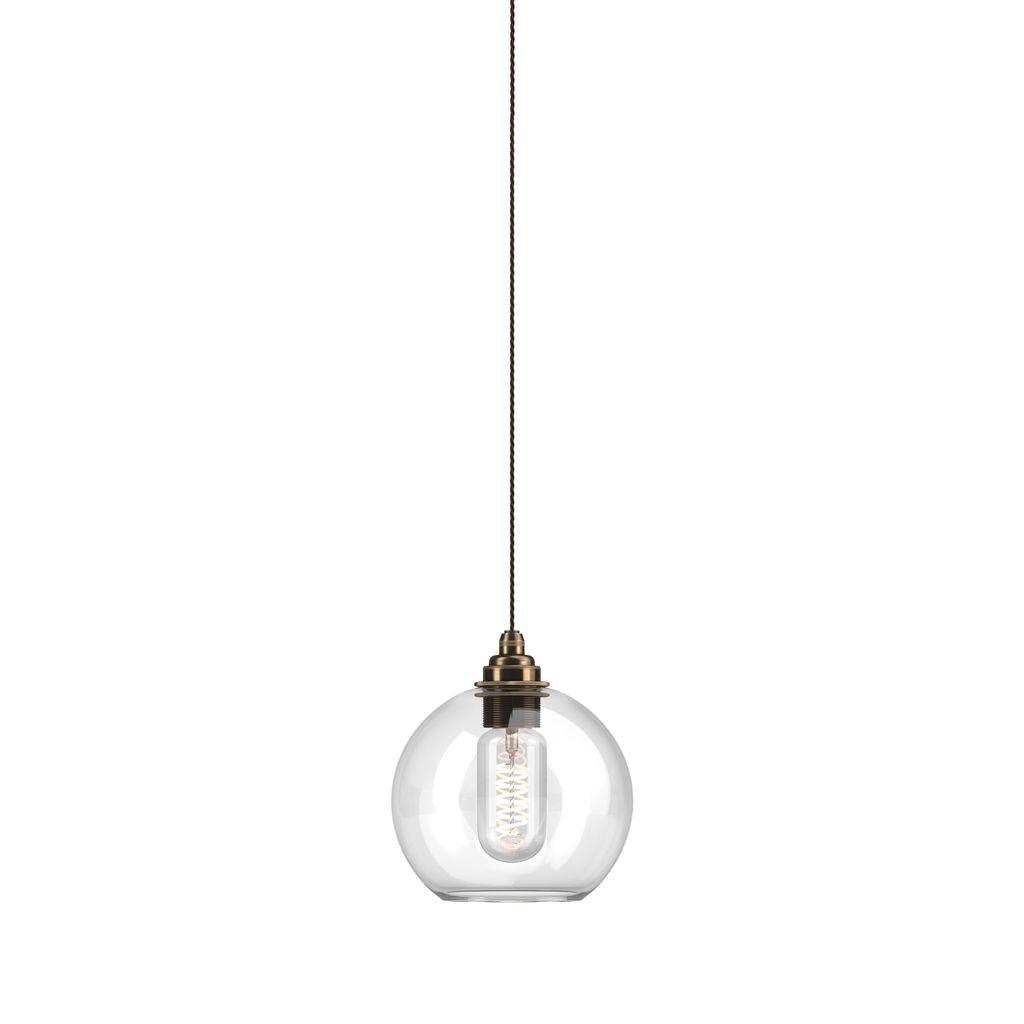 Clear Glass Globe Pendant Light Hereford - Bilden Home & Hardware Market