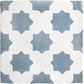 Light blue hand painted star tiles 