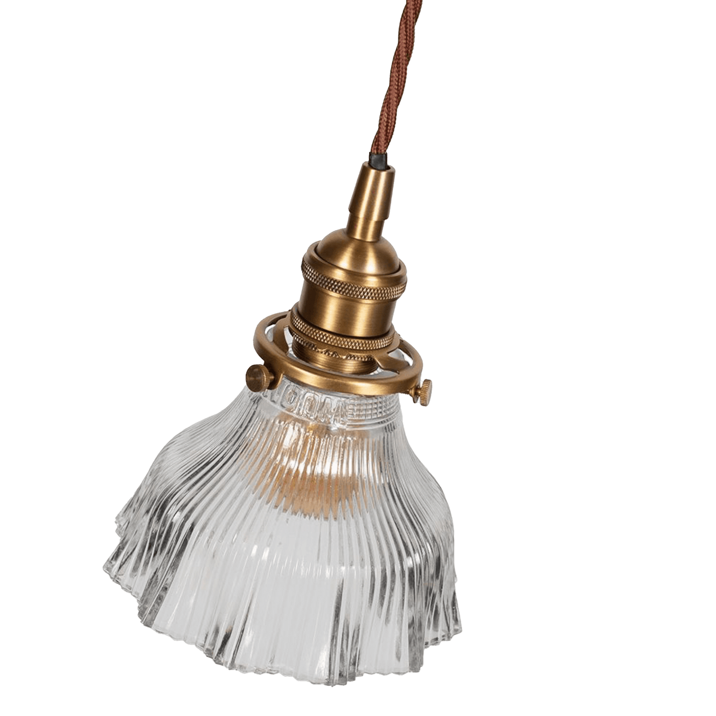 Fluted Bell Glass Pendant Light - Bilden Home & Hardware Market