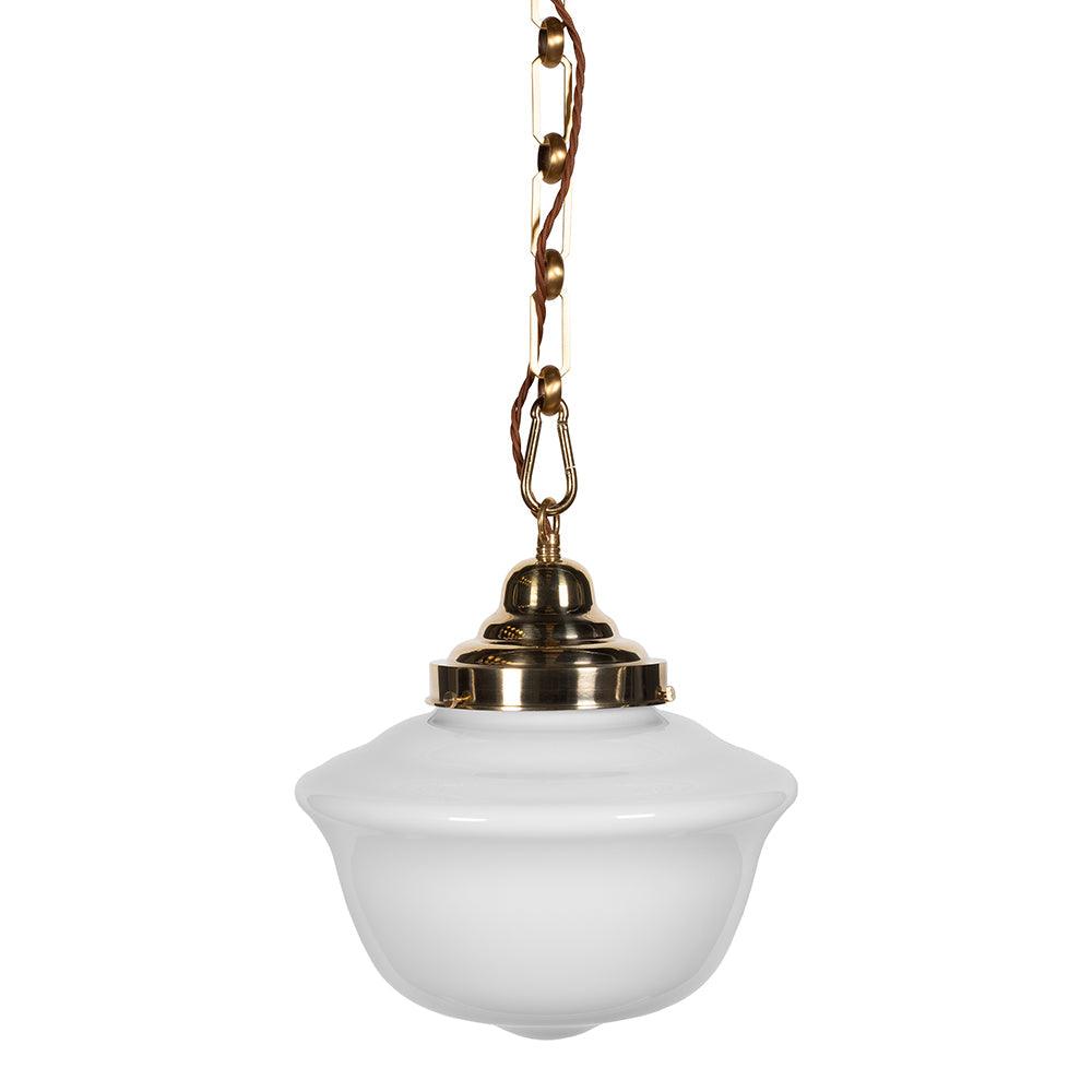 Frith Brass Opaque Pendant Light - Bilden Home & Hardware Market