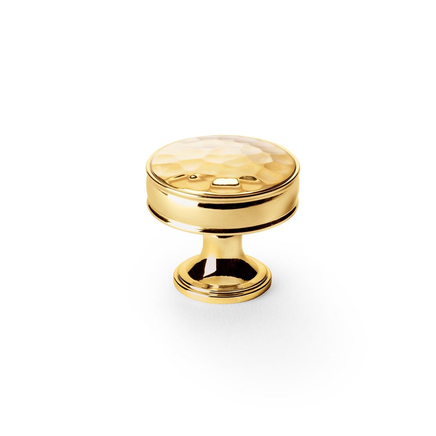 Hammered Cupboard Knob on Stepped Rose - Bilden Home & Hardware Market