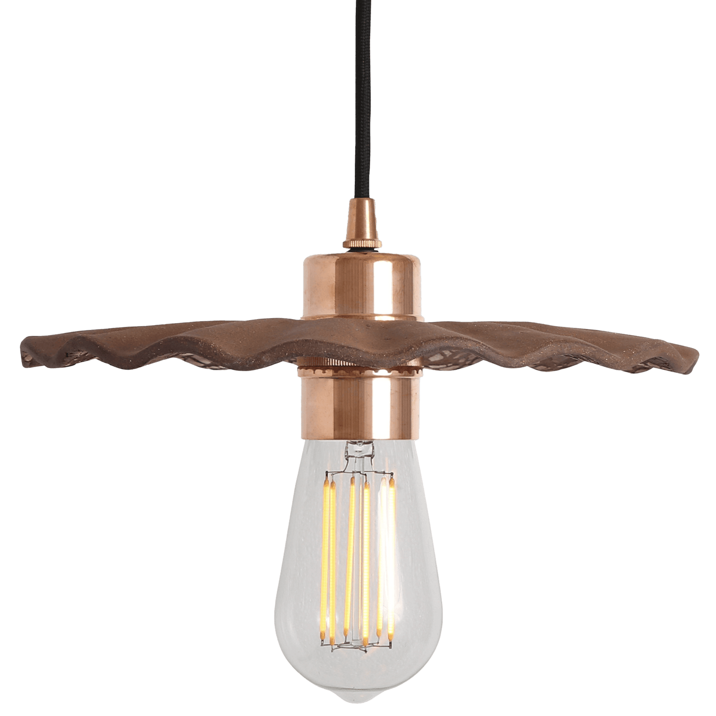 Kapok Ceramic Scallop Pendant Light - Bilden Home & Hardware Market