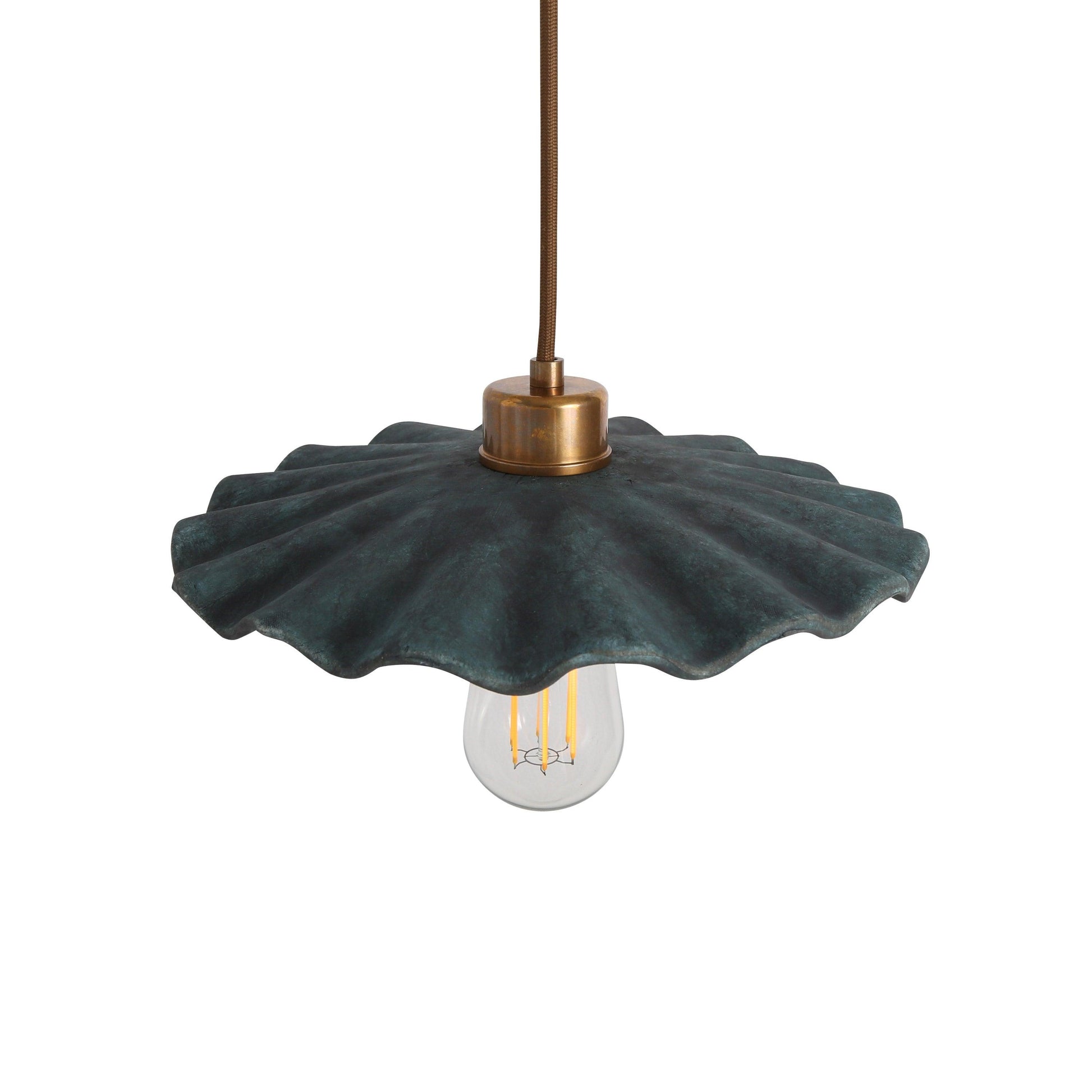 Kapok Ceramic Scallop Pendant Light - Bilden Home & Hardware Market