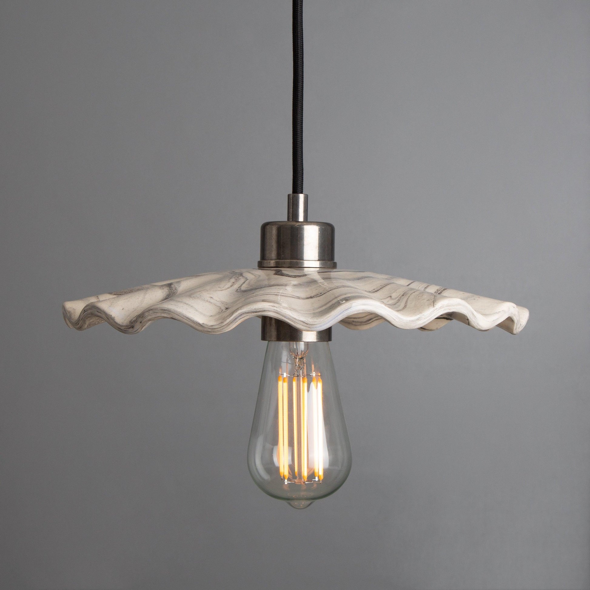 Kapok Ceramic Scallop Pendant Light - Bilden Home & Hardware Market