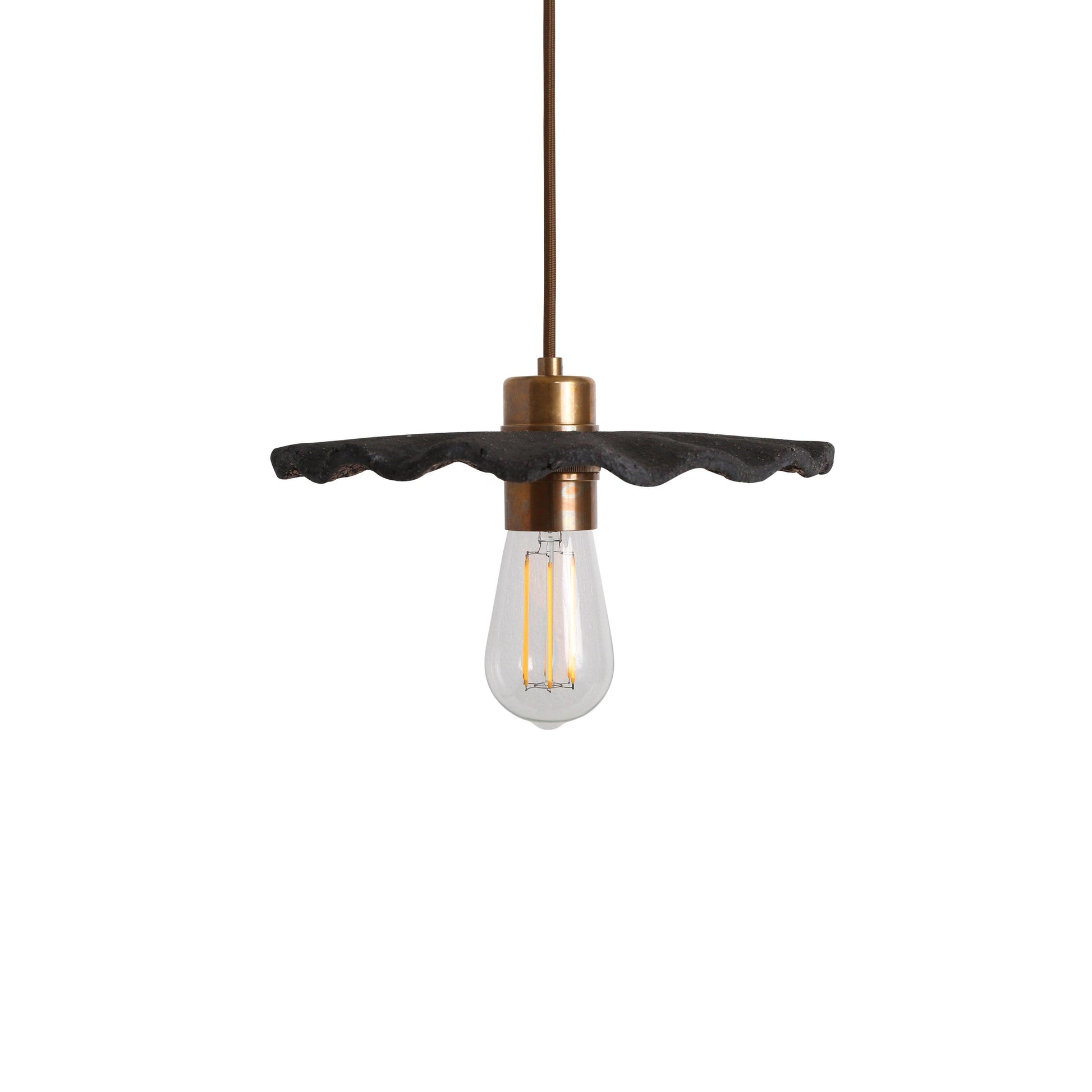 Kapok Ceramic Scallop Pendant Light - Bilden Home & Hardware Market