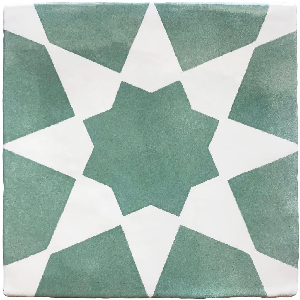 Medina Hand Painted Star Tile - Bilden Home & Hardware Market
