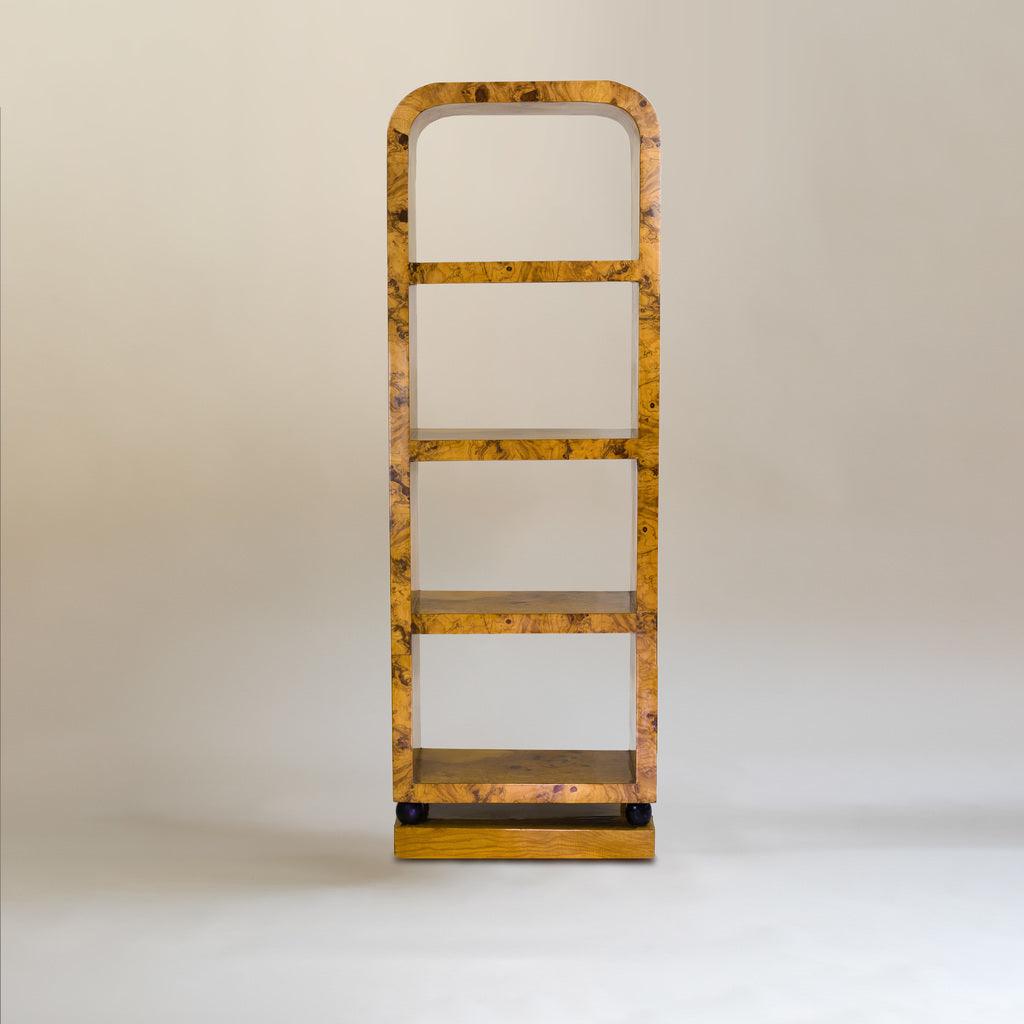 Mid-century Burl Wood Bookcase - Bilden Home & Hardware Market