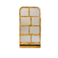 Mid-century Burl Wood Double Bookcase - Bilden Home & Hardware Market
