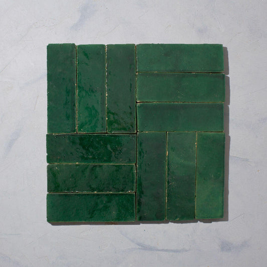 Moss Green Rectangular Bejmat Tile - Bilden Home & Hardware Market