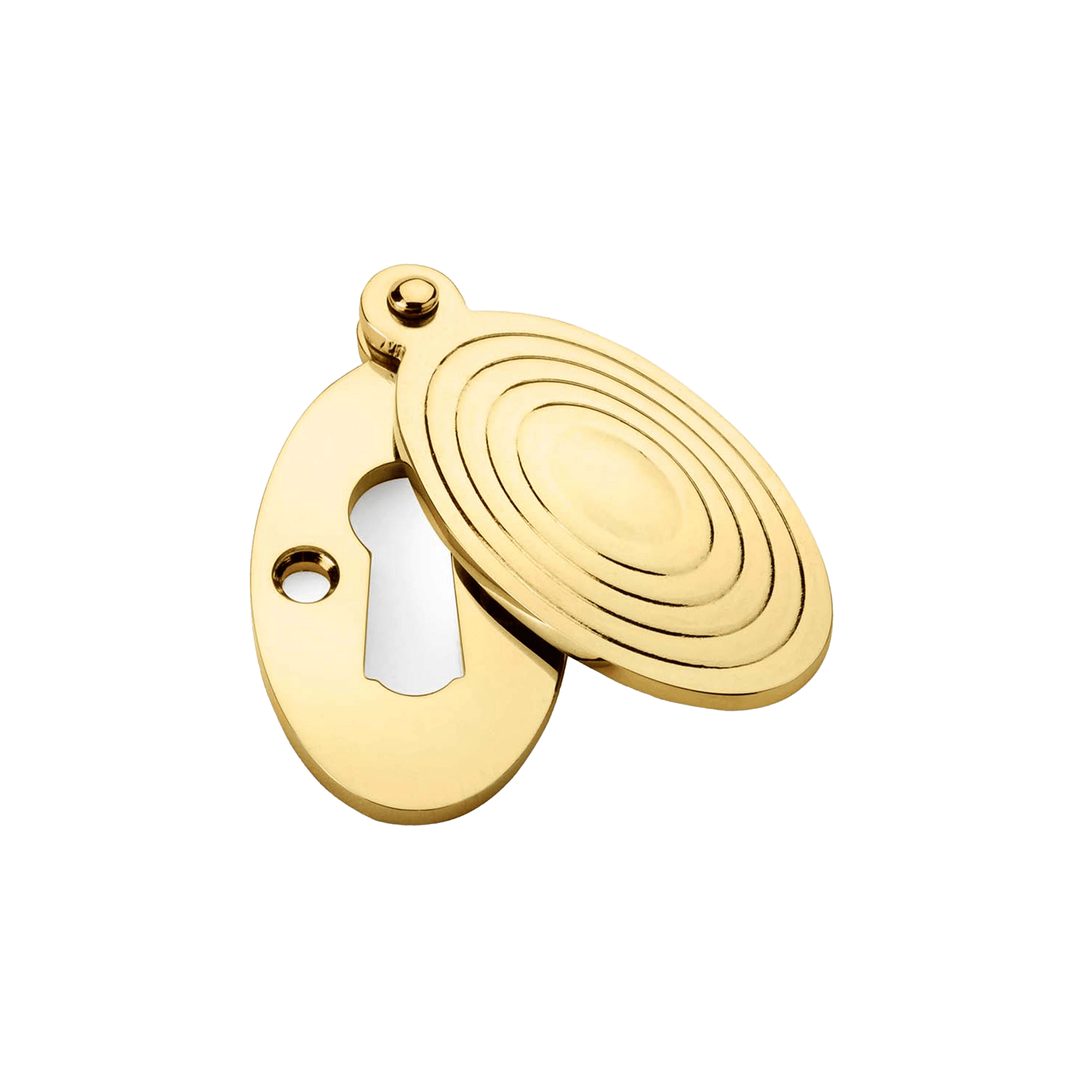 Oval Standard Profile Round Art Deco Keyhole Escutcheon - Bilden Home & Hardware Market