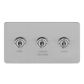 Polished Chrome 3 Gang Toggle Light Switch - Bilden Home & Hardware Market