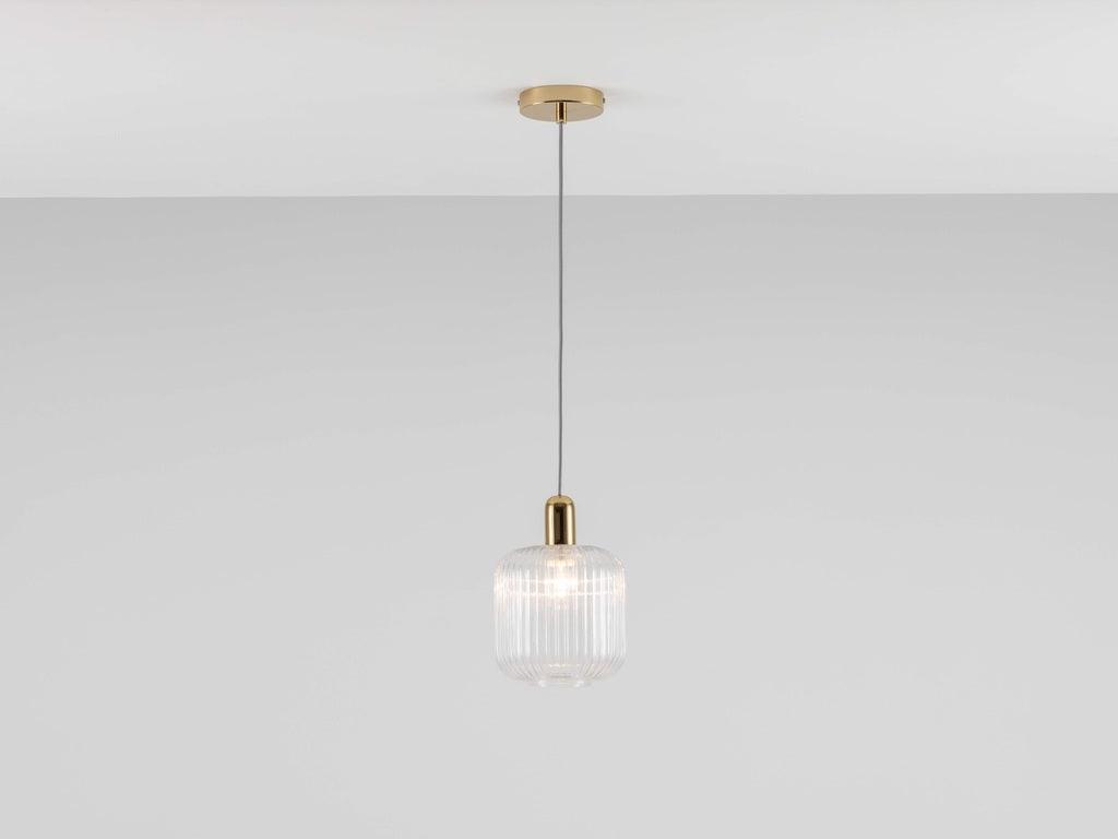 Ribbed Clear Glass Shade Ceiling Light - Bilden Home & Hardware Market
