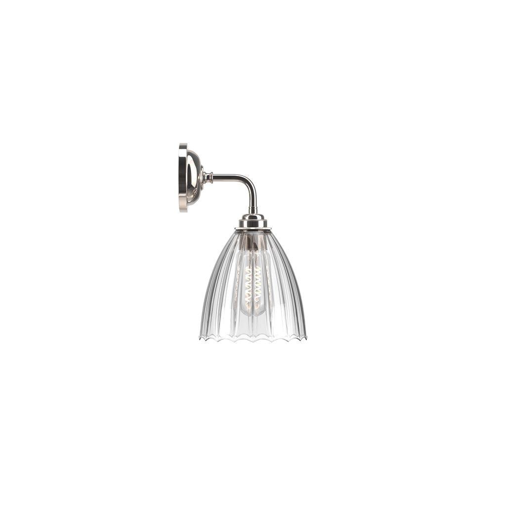 Ribbed Glass Contemporary Wall Light Ledbury - Bilden Home & Hardware Market