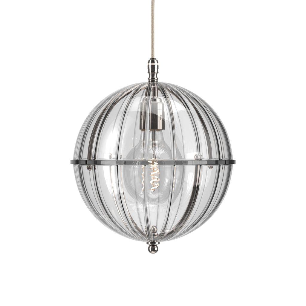 Ribbed Glass Globe Pendant Light Grafton - Bilden Home & Hardware Market