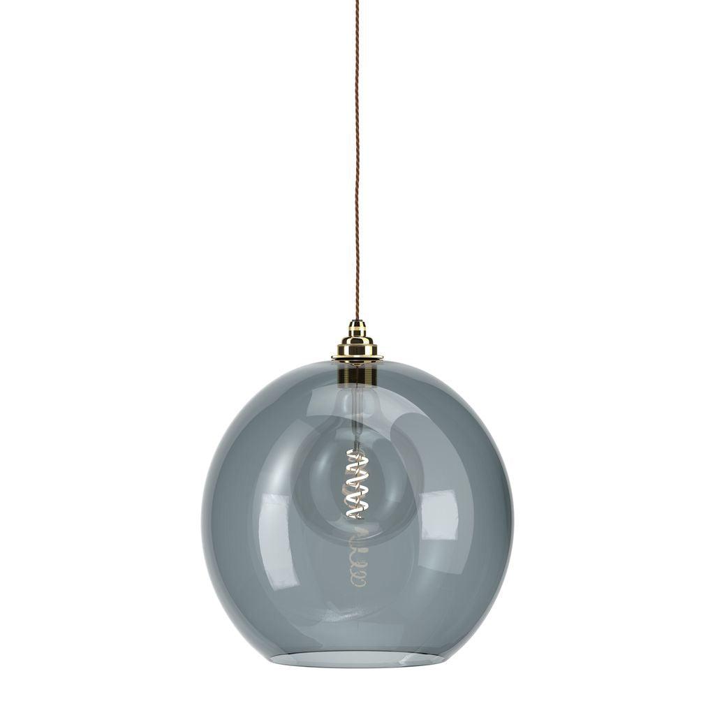 Smoked Glass Globe Pendant Light Hereford - Bilden Home & Hardware Market