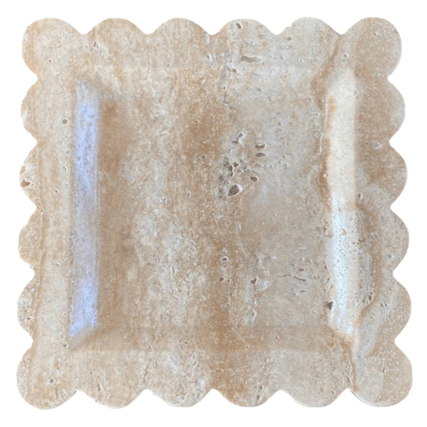 Square Scallop Marble Tray - Bilden Home & Hardware Market