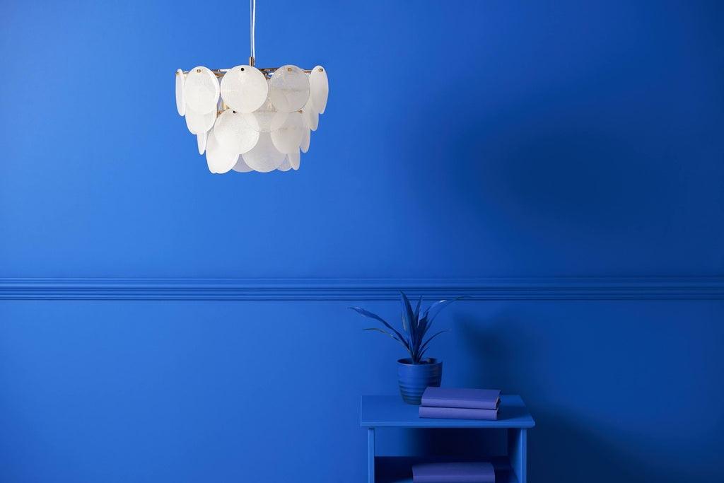 White Glass Disk Chandelier Ceiling Light - Bilden Home & Hardware Market