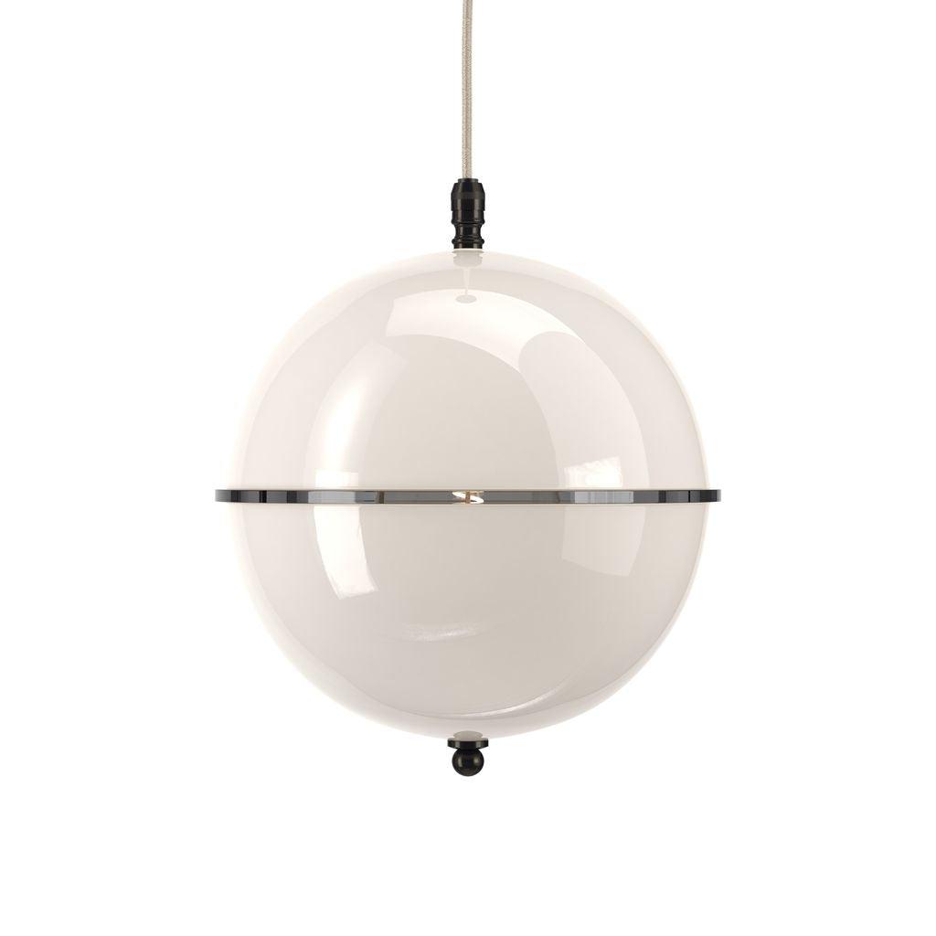 White Glass Globe Pendant Light Grafton - Bilden Home & Hardware Market
