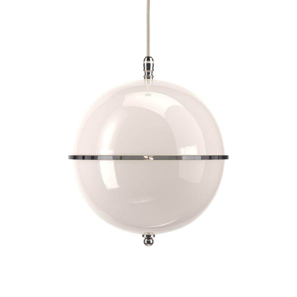 White Glass Globe Pendant Light Grafton - Bilden Home & Hardware Market