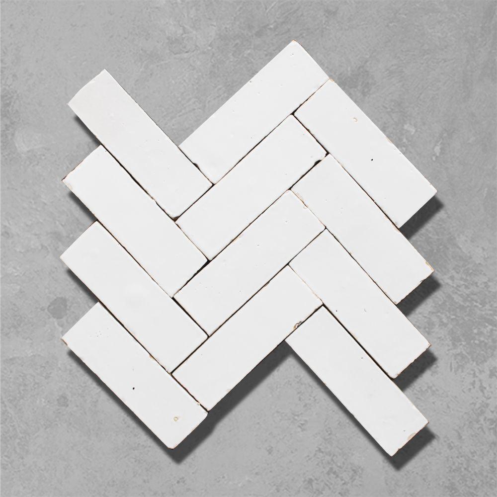 White Rectangular Bejmat Tile - Bilden Home & Hardware Market
